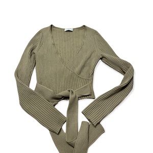 Babaton wrap shirt